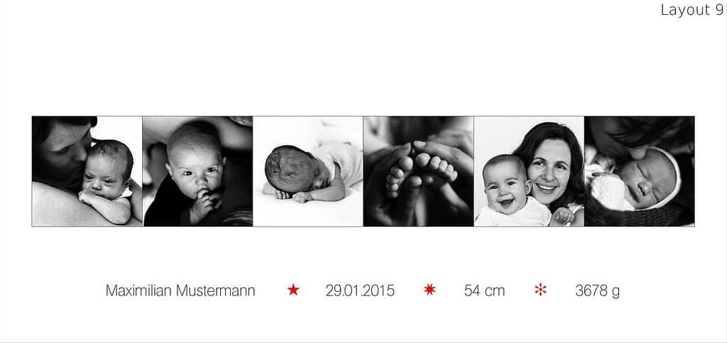 Baby Dankeskarten Geburt auf Fine Art Papier aus Baumwolle von rvk-fotografie.de in Hamburg